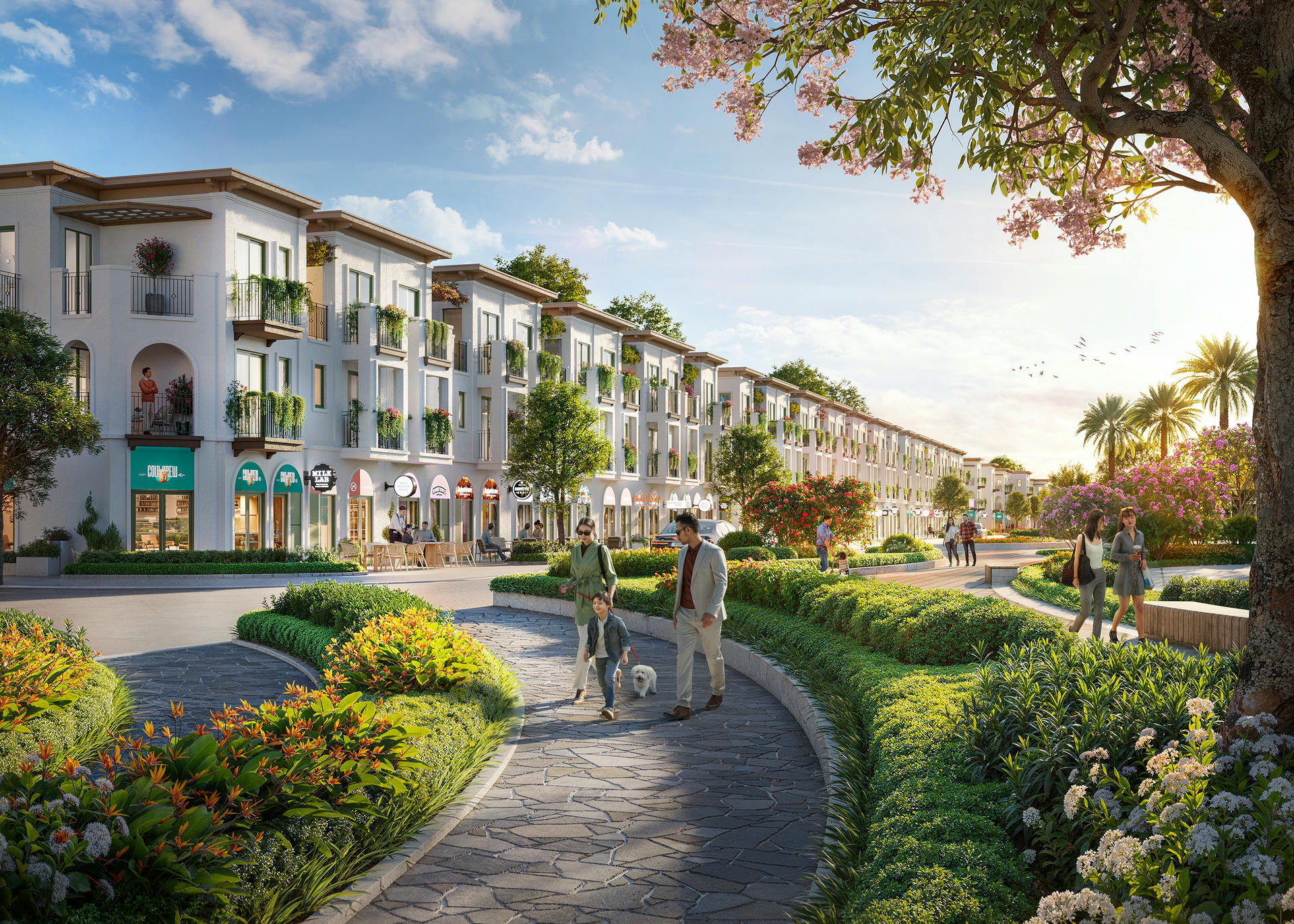 Ở K-Home Apartment, bạn được sử dụng "miễn phí" phố đi bộ, phố thương mại và cả một trung tâm thương mại lớn.